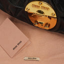 Miu Miu Vitello Lux Black Satchel Bag