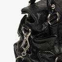 Miu Miu Vitello Lux Black Small Bow Satchel Bag