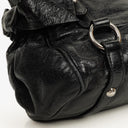 Miu Miu Vitello Lux Black Small Bow Satchel Bag