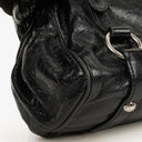 Miu Miu Vitello Lux Black Small Bow Satchel Bag