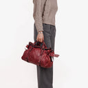 Miu Miu Vitello Lux Bow Satchel Bag