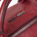 Miu Miu Vitello Lux Bow Satchel Bag