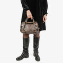 Miu Miu Vitello Lux Bow Satchel Bag