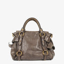 Miu Miu Vitello Lux Bow Satchel Bag