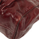 Miu Miu Vitello Lux Burgundy Satchel Bag