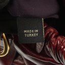 Miu Miu Vitello Lux Burgundy Satchel Bag