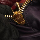 Miu Miu Vitello Lux Burgundy Satchel Bag