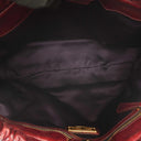 Miu Miu Vitello Lux Burgundy Satchel Bag