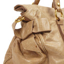Miu Miu Vitello Lux Cammeo Satchel Bow Bag
