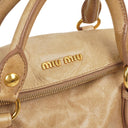 Miu Miu Vitello Lux Cammeo Satchel Bow Bag