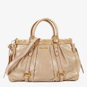 Miu Miu Vitello Lux Cipria Satchel Bag
