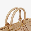 Miu Miu Vitello Lux Cipria Satchel Bag