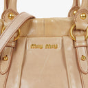 Miu Miu Vitello Lux Cipria Satchel Bag
