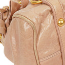 Miu Miu Vitello Lux Cipria Small Bow Satchel Bag