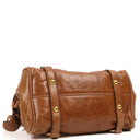 Miu Miu Vitello Lux Cognac Mini Bow Satchel Bag