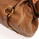 Miu Miu Vitello Lux Cognac Mini Bow Satchel Bag