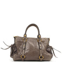 Miu Miu Vitello Lux Fumo Bow Bag