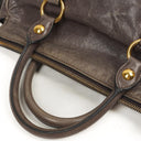Miu Miu Vitello Lux Fumo Bow Bag