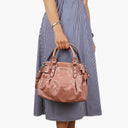 Miu Miu Vitello Lux Loto Satchel Bag