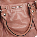 Miu Miu Vitello Lux Loto Satchel Bag