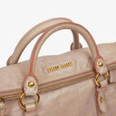Miu Miu Vitello Lux Mughetto Satchel Bag