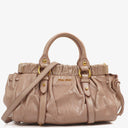 Miu Miu Vitello Lux Mughetto Satchel Bag