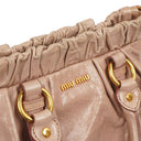 Miu Miu Vitello Lux Mughetto Satchel Bag
