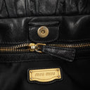 Miu Miu Vitello Lux Nero Black Satchel Bag