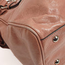 Miu Miu Vitello Lux Pink Satchel Bag