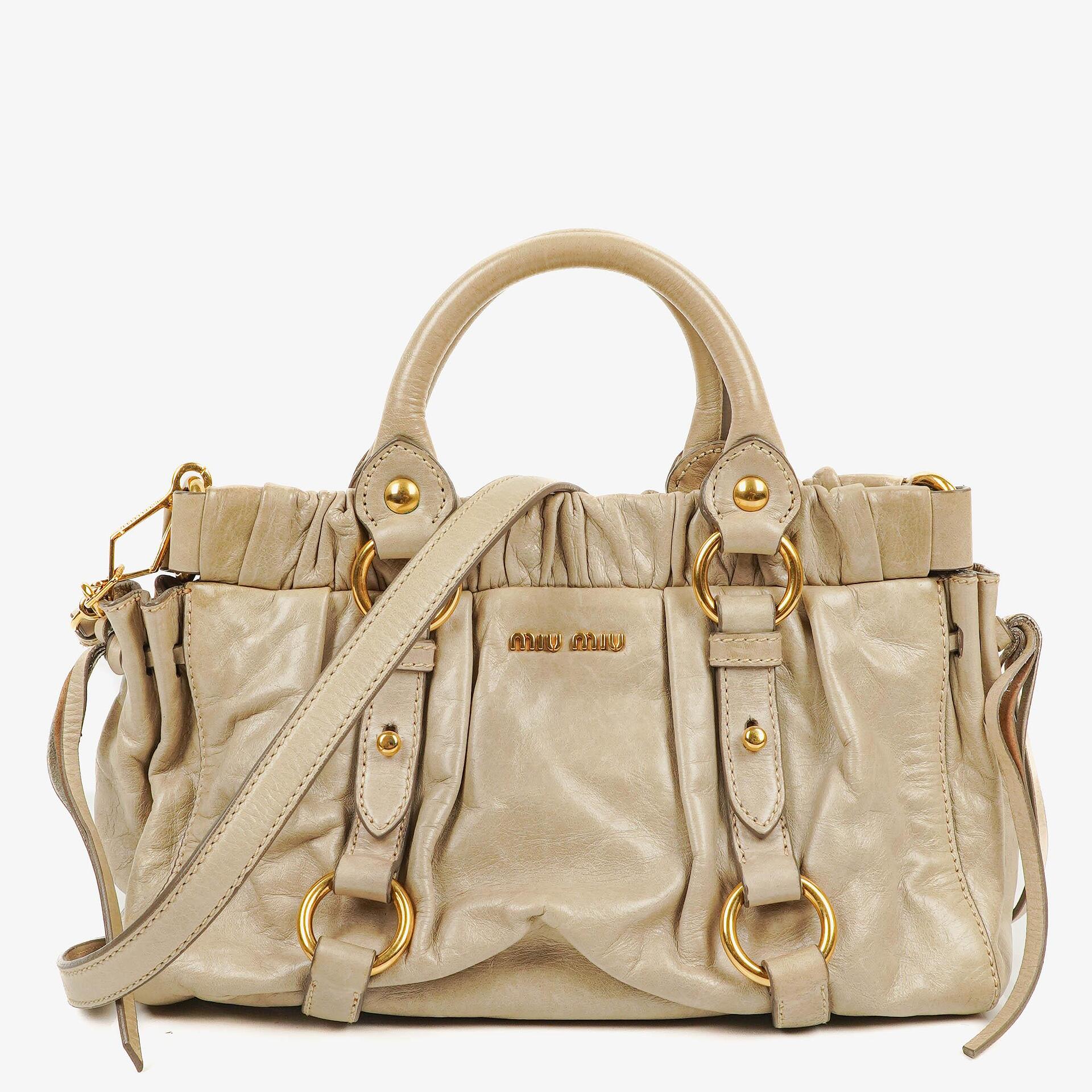 Miu Miu Vitello Lux Satchel Bag