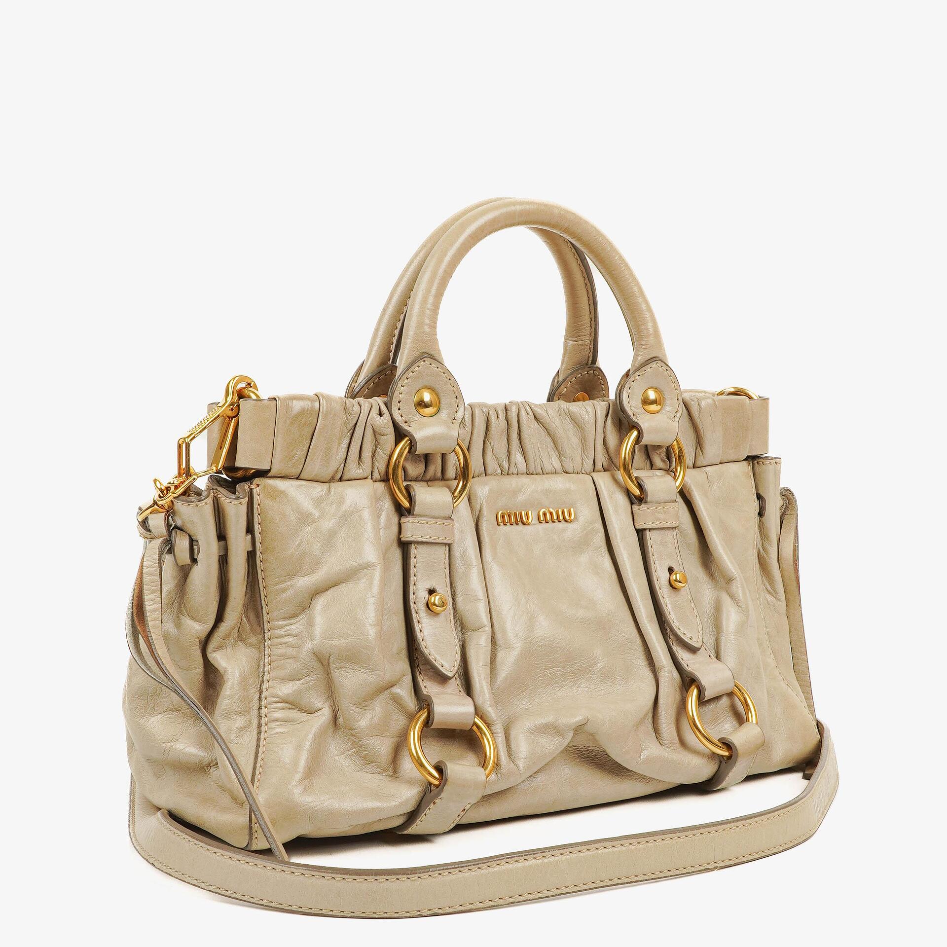 Miu Miu Vitello Lux Satchel Bag