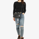 Miu Miu Vitello Lux Small Black Leather Satchel Bag