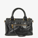 Miu Miu Vitello Lux Small Black Leather Satchel Bag