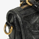 Miu Miu Vitello Lux Small Black Leather Satchel Bag