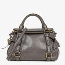 Miu Miu Vitello Lux Small Bow Satchel Bag