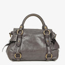 Miu Miu Vitello Lux Small Bow Satchel Bag