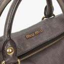 Miu Miu Vitello Lux Small Bow Satchel Bag