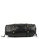Miu Miu Vitello Shine Black Satchel Bag
