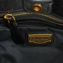 Miu Miu Vitello Shine Black Satchel Bag