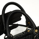 Miu Miu Vitello Shine Black Satchel Bag