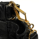 Miu Miu Vitello Shine Black Satchel Bag