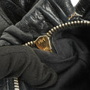 Miu Miu Vitello Shine Black Satchel Bag
