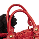 Miu Miu Vitello Shine Lacca Satchel Bag