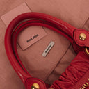Miu Miu Vitello Shine Lacca Satchel Bag