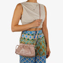 Miu Miu Vitello Shine Mughetto Crossbody Clutch Bag