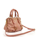 Miu Miu Vitello Shine Rosa Satchel Bag