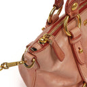 Miu Miu Vitello Shine Rosa Satchel Bag