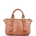 Miu Miu Vitello Shine Rosa Satchel Bag