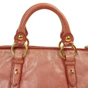 Miu Miu Vitello Shine Rosa Satchel Bag