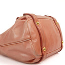 Miu Miu Vitello Shine Rosa Satchel Bag